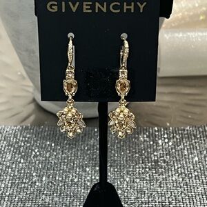 Givenchy Gold Floral Earrings